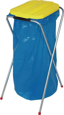 Obrázek produktu pro Odpadkový koš H810xŠ370xH410mm 70-120l víko žluté