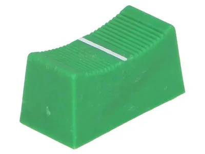 Produktbild von Faderknopf für 4mm Schiebepotentiometer, 23x11x11mm, grün
