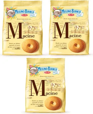 Produktbild von 3x Mulino Bianco Kekse Macine 350g Italien biscuits cookies kuchen brioche
