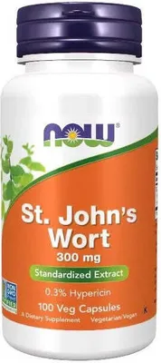 Produktbild von Johanniskraut 300 mg 100 Veg-Kapseln Now Foods