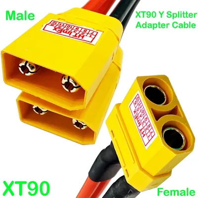 Produktbild von XT90 Adapterkabel Y-Kabel LiPo Akku Parallel Stecker 12AWG Heavy Duty