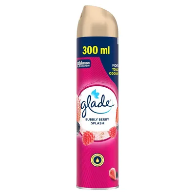 Obrázok produktu pre Osviežovač vzduchu v aerosóle s vôňou lesného ovocia Glade Bubbly Berry Splash 300 ml