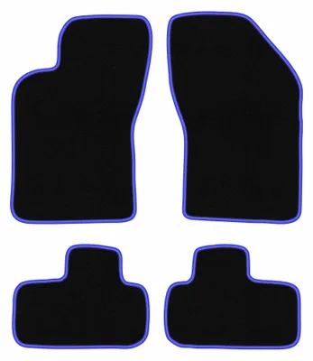 Immagine prodotto di Tappetini in moquette per Fiat Coupe I 1994-2000 (coupé) – set 4 pezzi, nero/blu, su misura – Wielganizator CARLUX
