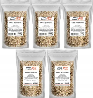 Zdjęcie produktu dla KASZA JĘCZMIENNA 5kg Naturalna bogata w błonnik wysoka jakość Kol-Pol