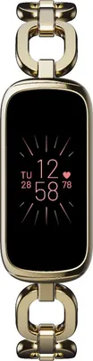 Produktbild von Fitbit Luxe, Aktivitäts-Trackerarmband, AMOLED, Wasserfest, Gold