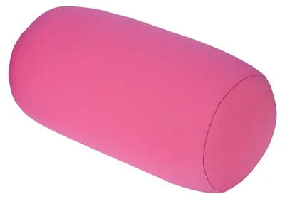 Produktbild von Nackenrolle mit Mikroperlen, Kissen, Rückenkissen, Stoffschaum mit Mikroperlen, Dekokissen, für Reisen, Zuhause, zum Schlafen, Nackenstütze, bequem (rosa)