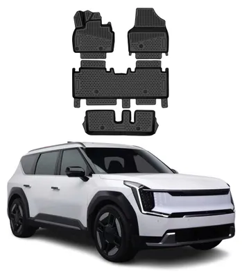 Image de OMAC Tapis de sol pour Kia EV9 2023-2026 en caoutchouc TPE Noir 4Pcs, Image générée par une IA
