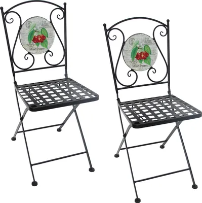 Produktbild von Gartenstühle 2 Stück Celia Kirschen