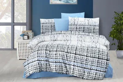 Immagine prodotto di L'Essentiel Linge de Maison, Mia, set copripiumino singolo, 50 % COTONE / 50 % POLIESTERE, blu, 160 x 220 cm
