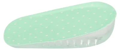 Image de Semelles autocollantes en gel de silicone de 2,5 cm, rehaussent le talon, vert