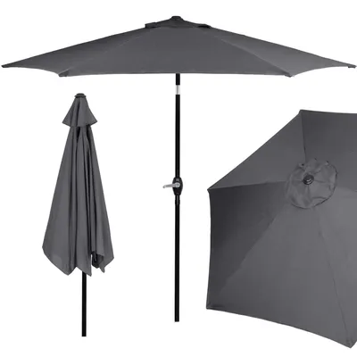 Productafbeelding van Parasol | Parasols | Kantelbaar | Met Ventilatie | Graphite | Ø 250 cm