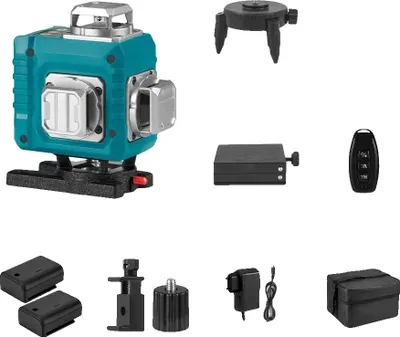 Produktbild von Laser-Nivelliergerät, hohe Präzision, selbstnivellierende Funktion, 2xBatterie Set