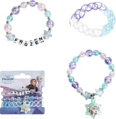 Zdjęcie produktu dla Biżuteryjna bransoletka dla dzieci Disney Frozen - Kolorowa biżuteria i artykuły dla fanów dla dziewczynek