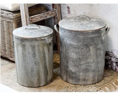 Immagine prodotto di Set di 2 secchi con coperchio, altezza: 49 cm