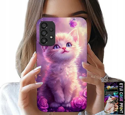 Immagine prodotto di Custodia Per Samsung A52 / A52S - Simpatico Gattino, Gatto, Disegni Con Animali