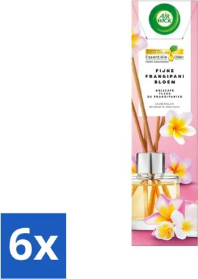 Image de Air Wick diffuseur de parfum - Fleurs de frangipanier - Huiles essentielles - 40 ml - lot avantageux - 6 pièces