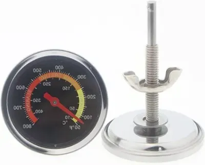 Productafbeelding van Oventhermometer Bimetalen - Keukenthermometer Oven - Nauwkeurig Bakken - Metalen Behuizing - 50-400℃ - Zilver