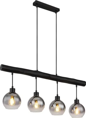 Produktbild von Globo Lighting Hängeleuchte Metall schwarz matt, 4x E27