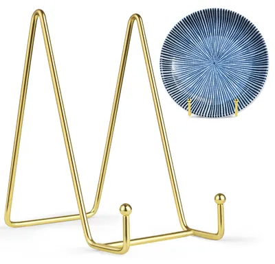 Productafbeelding van Set van 2 Gouden Metalen Plaatdisplaystandaards