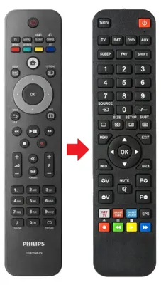 Produktbild von Fernbedienung geeignet für PHILIPS 32PFL7404H/12