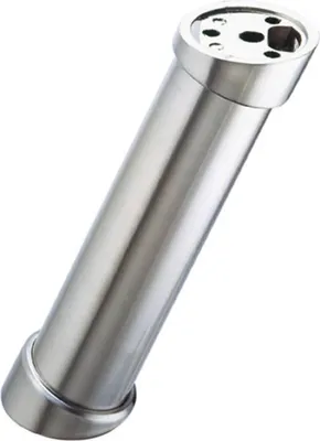 Produktbild von Barkonsole 50 x 200 mm schräg Stahl verchromt poliert