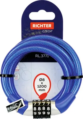 Obrázek produktu pro Ocelový lankový kódový zámek RL.3771.8x1200.MOD
