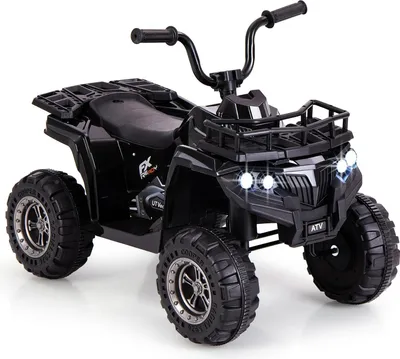 Image de Quad électrique enfant 6V avec MP3 et lumières LED, noir