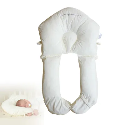 Produktbild von Baby Kopfkissen aus Memory Foam, verstellbares Positionierungskissen für Neugeborene, Baumwolle 60s, sanfte Schlafunterstützung