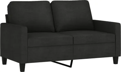 Produktbild von vidaXL 2-Sitzer-Sofa Schwarz 120 cm Stoff