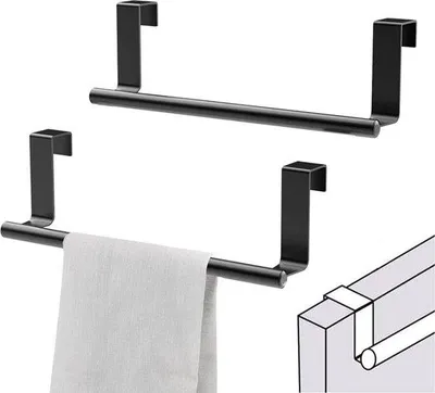 Immagine prodotto di Portasciugamani in acciaio inossidabile da 235 cm, autoadesivo, per cucina