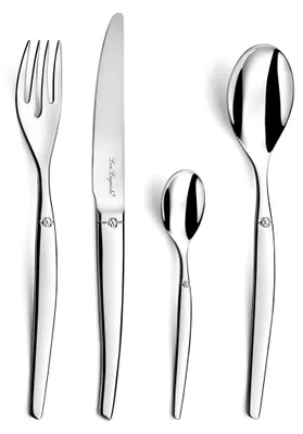 24-teiliges Besteckset Jet, Edelstahl, spiegelpoliert