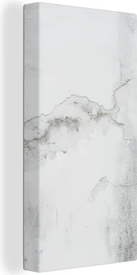 Obrázok produktu pre MuchoWow® - Plátno - Betón - Sivá - Biela, nástenný obraz, nástenné dekorácie obrazy obývacia izba, 40x80cm