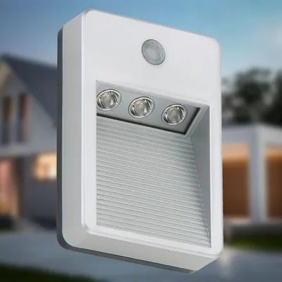 Produktbild von Sensor LED Außenleuchte, 8,5 cm, 0,18 W, Titan-Silber, Briloner Leuchten