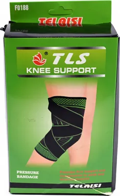 Produktbild von Kniebandage 2er Set Elastisch Kniestütze Kompression Sport Knieschoner Stabilisator Laufen