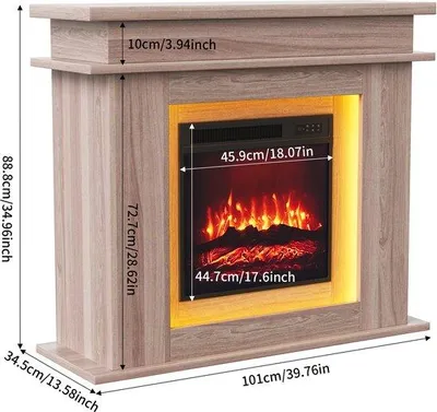 Obrázok produktu pre Elektrická atmosférická lampa s LED plameňom a funkciou kúrenia