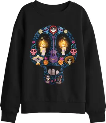 Produktbild von Coco - Sweatshirt für Kinder, Tag der Toten TV29611 (116) (Schwarz)