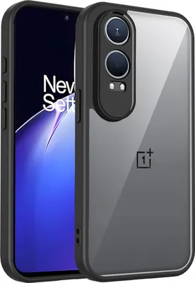 Produktbild von Hülle für OnePlus Nord CE4 Lite Transparente Rückseite TPU Bumper Stoßfest Handyhülle Schwarz