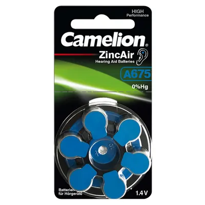 Produktbild von Camelion - A675 - 1,4 Volt Zinc Air - 6er Blister