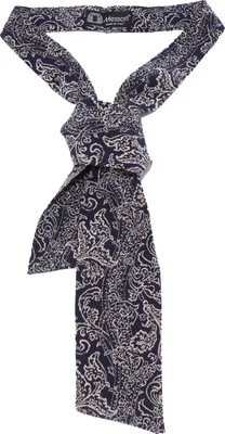 Produktbild von 5921Y cravatta ascot uomo MESSORI silk blue/beige ascot tie men