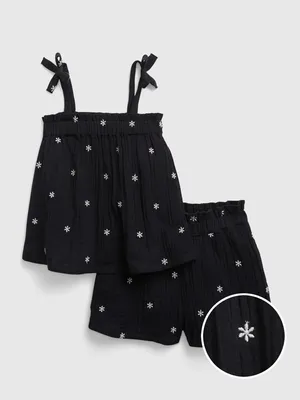 Produktbild von GAP Kinderset für Jungen und Mädchen, bestehend aus Oberteil und Shorts, Größe 3 Jahre