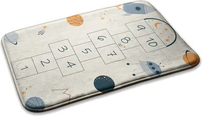 Produktbild von Teppich Kinderteppich Schlafzimmer Modern - 90 cm x 60 cm - Klassenspiel