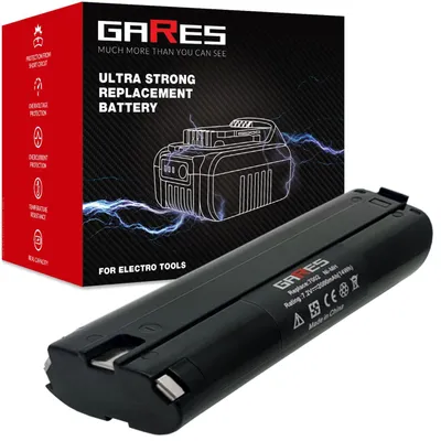 Zdjęcie produktu dla GARES Akumulator Bateria do elektronarzędzi Makita 6710D 6010D 6017DWBE 6018D | 7,2 V 2Ah | Wydajne Ogniwa High-Performance Zamiennik Premium | Wysoka Moc i Trwałość |