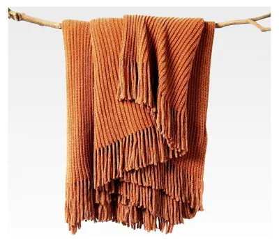 Produktbild von Überwurfdecke für Couch, gestrickte Decke, 127 x 152 cm, weich und leicht, strukturiert, für Stuhl und Reisen – geeignet für alle Jahreszeiten