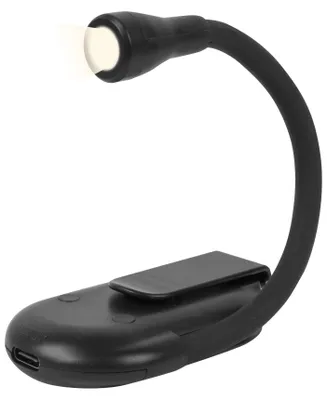 Productafbeelding van Nuvance - Leeslampje - Leeslamp met Klem - 3 Standen - voor Boek - USB C - Klemlampje - Zwart