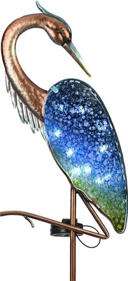 Produktbild von Dekorative Sonnenreiher Gartenlicht - Gartendekoration - 110cm - Metall