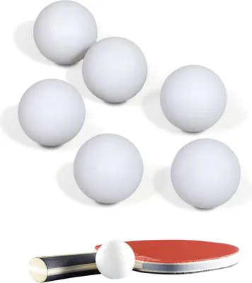 Produktbild von 6 Tischtennisbälle Standardgröße 40 mm für Training und Spiel