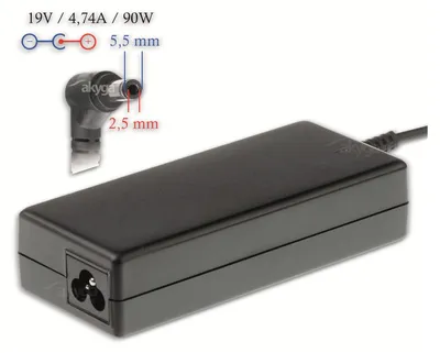 Zdjęcie produktu dla Akyga AK-ND-10, Laptop, Wewnętrzna, 100 - 250 V, 55 +/- 5 Hz, 90 W, 19 V