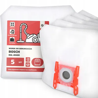 Produktbild von Bosch BGL 45500 Synthetik Staubsaugerbeutel 5 Stück
