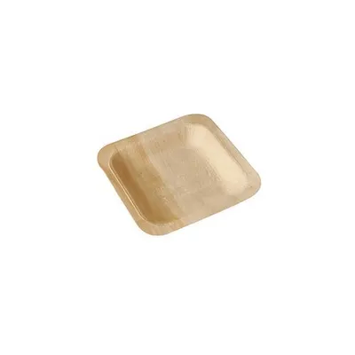 Produktbild von 50 Papstar Fingerfood - Teller, Holz pure eckig 14 cm x 14 cm 87831
