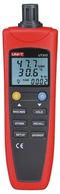 Digitales Thermometer-Hygrometer UT332+, -20–70 °C, ±0,3 °C